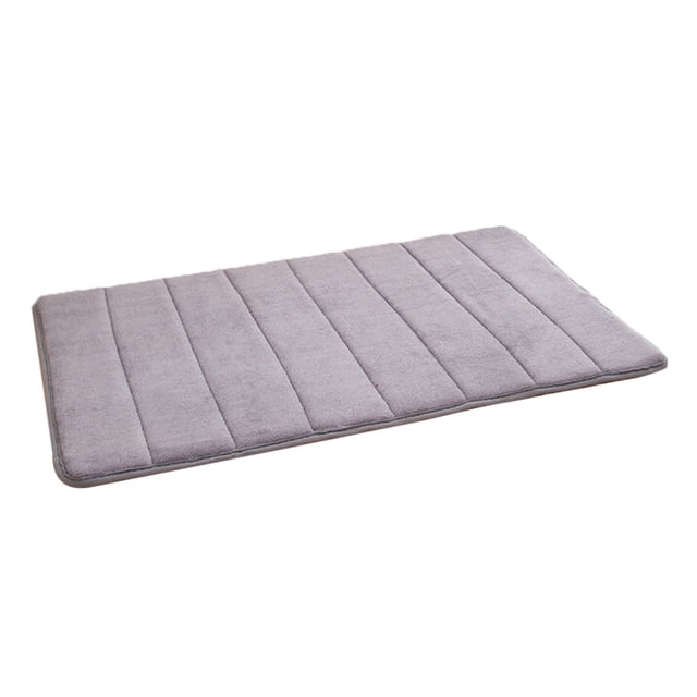 Bigersell Bath Mat Clearance Comfortable, Soft, Water Absorption, Machine Wash, Non-Slip, Thick, Easy to Dry for Bathroom Floor Rugs Bathroom Rugs Gray