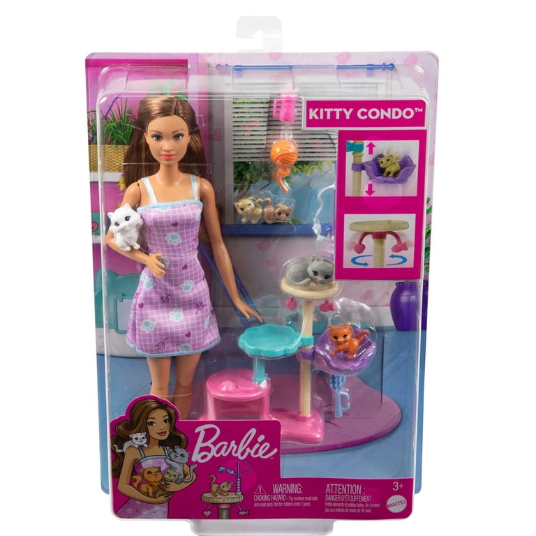 Barbie Kitty Condo Playset with Doll & Kittens photo 6