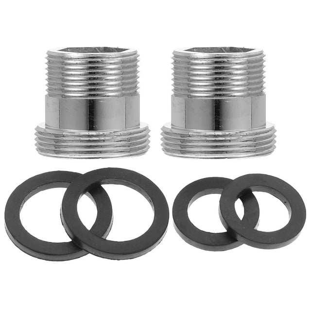 2pcs Quick Connect Faucet Adapter Kitchen Sink Hose Attachments Copper Hose Adapter Sink Faucet Adapter Garden Hose Adapter