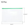 thumbnail image 2 of Bolsas de Archivo Unique Bargains A4 PVC Transparente Verde Paquete de 10, 2 of 5