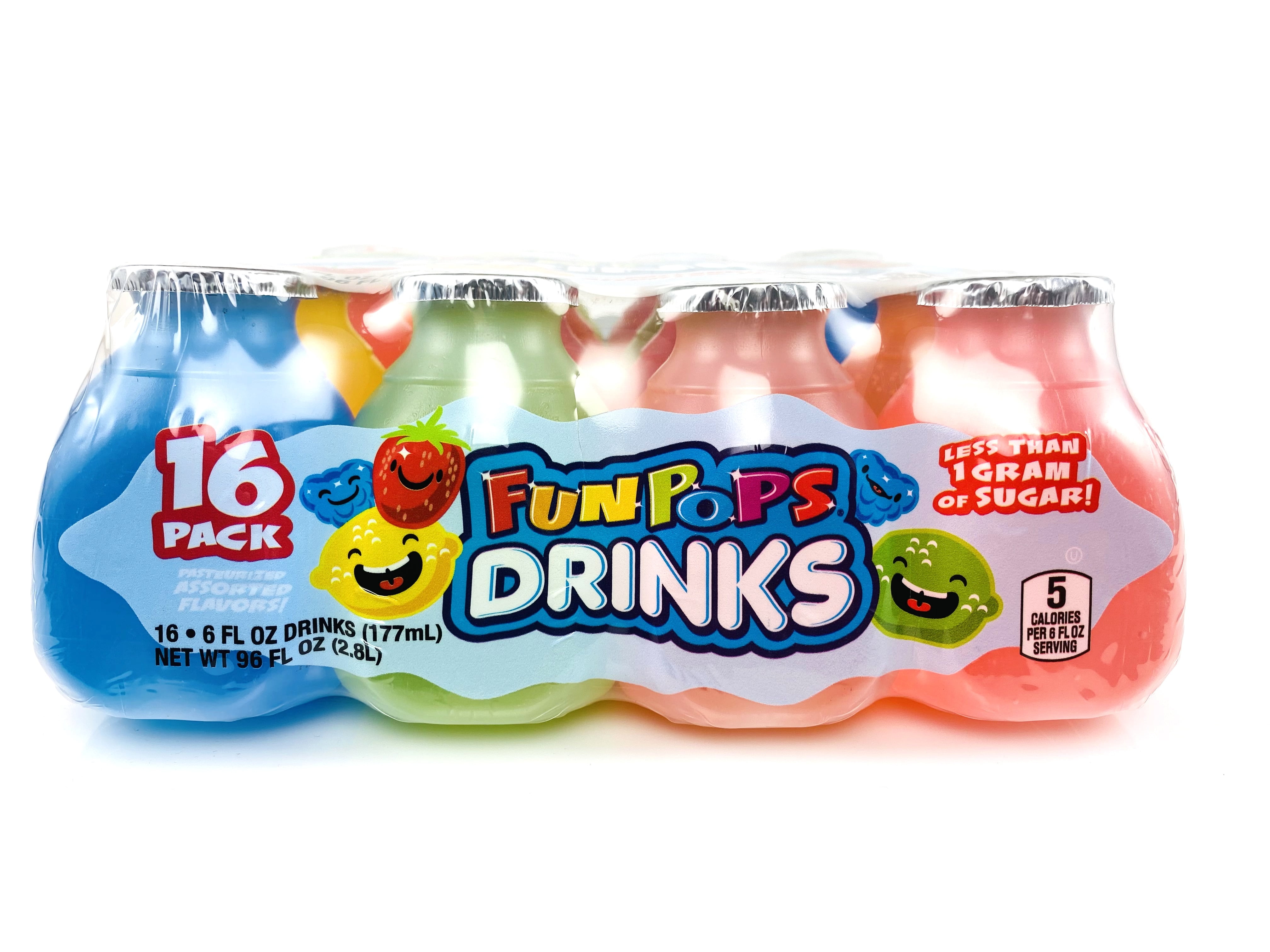 (4 pack) Fun Pops Drinks, 16PK