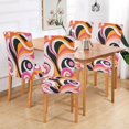 thumbnail image 2 of Yayeee 2 Pack Dining Chair Covers Stretch Parson Chairs Slipcovers Seat Protector, Swirling Circles, 2 of 6