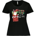 thumbnail image 3 of Inktastic Santa Claus is on His Way Christmas Women's Plus Size T-Shirt, 3 of 5