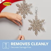 Command Clear Hooks Damage Free Hanging Hardware Hooks, Small, 6 Count, 10 Pack