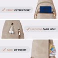 thumbnail image 5 of BZUEPRS Small Sling Bag for Women Leather Crossbody Bags Fanny Pack Chest Bag for Travel., 5 of 16
