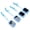 Blue, variant on YAHHU Wireless Restaurant Pager System for Food Truck Cafe, 4 Receivers 1 Transmitter Kit, 800m Long Distance Customer Queue Calling Buzzer, IPX4 Waterproofing Grade Prompt Alert Modes, Gray