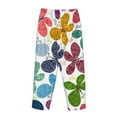 thumbnail image 5 of Disketp Colorful Butterflies Print Women'S Comfy Pajama Pants Casual Drawstring Palazzo Lounge Wide Leg Pants, 5 of 9