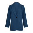 thumbnail image 4 of Tiqkatyck Womens Blazer on Sale, Women's Plus Size Blazer Elegant Summer Fitted Jacket Suit Jacket Business Oversize Spring Thin Transition Jacket Blazer Suit Jacket Women, Navy Blazers for Women XXXL, 4 of 5