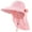 Pink, variant on Outdoor Sun Hat for Women,Nylon UPF Protection Fishing Bucket Hat with Neck Flap,Pink