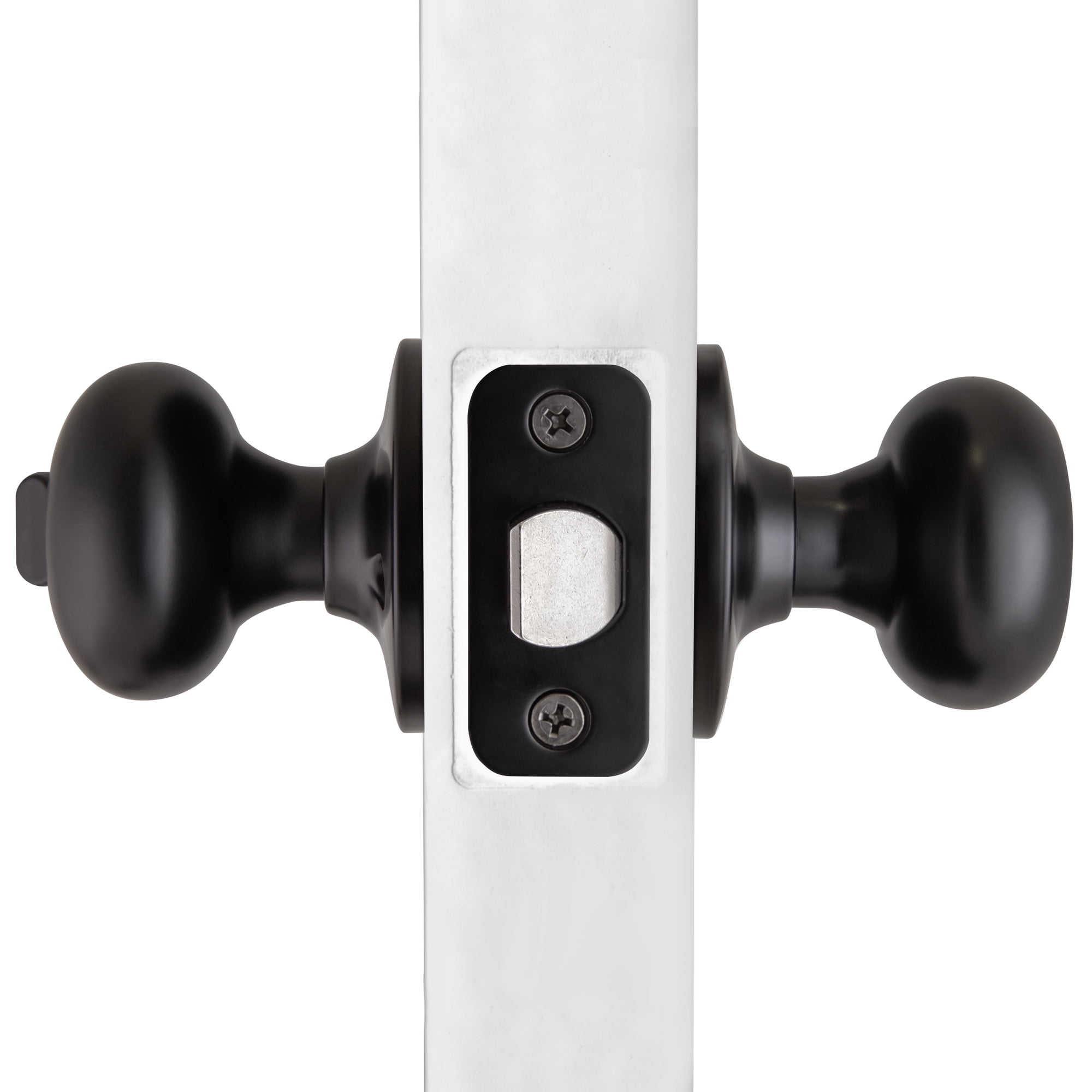 Design House Cambridge Privacy Single Bed and Bath Door Knob, Matte Black