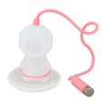 thumbnail image 4 of Tea Leaf Filter, Flexible Silicone Tea Infuser  Chain Reusable Cute Diver Shape With Drip Tray For Pure Tea Green,Pink,Grey, 4 of 8