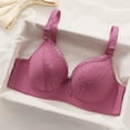thumbnail image 2 of HomeDM Underwire Full Coverage Bra for Women Soft Support Push Up Seamless Bralettes Everyday Bra, Purple, 36B-C, 2 of 9