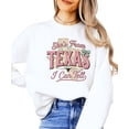 thumbnail image 2 of Shes From Texas I Can Tell Sweatshirt for Women Western Cowgirl Graphic Pullover White Sweatshirt Adult Large, 2 of 7