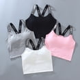 thumbnail image 2 of LYMAYTER Girls Kids Double Lined Cami Bra Soft Comfort Training Tank Camisole Everyday Wear, 2 of 8
