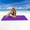 Purple #9, variant on Waterproof Picnic Blanket - 55" x 39" Large Outdoor Camping Mat - Sand-Free Beach Blanket for Family, Travel, Park - Easy Clean Parent-Child Carpet for Grass, Sand, Indoor Use