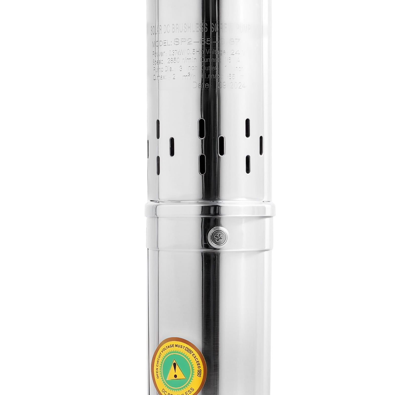 Dwellnix 24V370W deep well submersible pump SP2-65-0.37, DC24V，2850RPM， Stainless steel submersible pump, suitable for drilling water pumps in households, factories, irrigation, and farmland