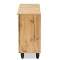thumbnail image 6 of Bowery Hill Oak Brown Finished Wood 3-Door Shoe Cabinet, 6 of 11