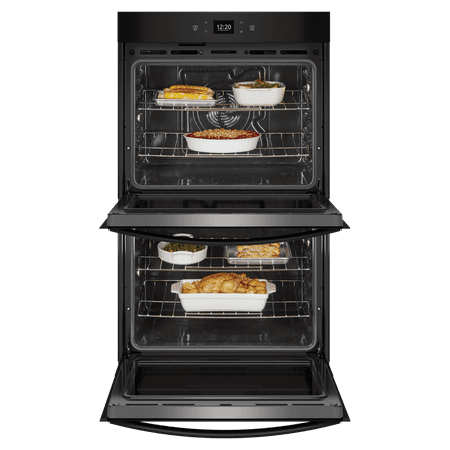 Whirlpool - 27" Smart Built-In Electric Convection Double Wall Oven with Air Fry - Black