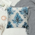 thumbnail image 2 of JEUXUS  Printed Booti Decorative Square Accent Throw Pillow Cover - Home Decor for Couch, Sofa, Chair - , Blue, 2 of 5