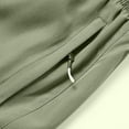 thumbnail image 6 of Big & Tall Athletic Shorts for Men Solid Casual Elastic Waist Breathable Workout Gym Running Shorts with Zipper Pockets (L, Army Green), 6 of 8