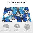 thumbnail image 3 of Fotbe Blue and White Butterflies Alfombrilla de Secado para Cocina con Estampado, 18x24 Pulgadas, 3 of 7