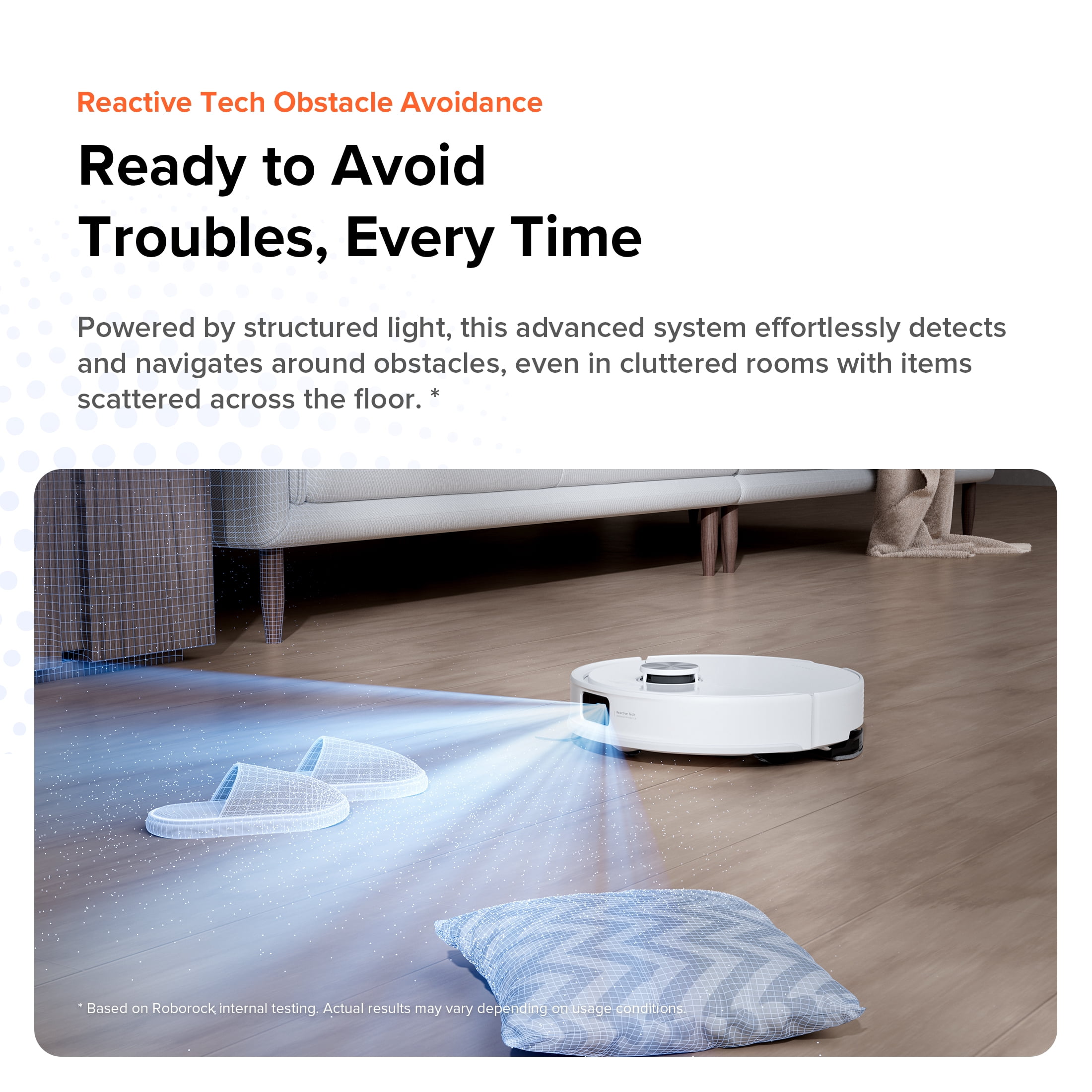 Q10 VSF+ 13. 9 in. Robotic Vacuum and Mop with Smart Navigation Auto Lifting Mop Multi-Surface in White