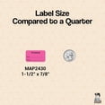 thumbnail image 2 of Tetanus Vaccine Label 1-1/2" x 7/8" Fluorescent Pink/Black, Date and Initial Fields, Permanent Adhesive, 250 Stickers/Box,, 2 of 4
