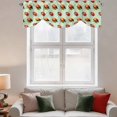 thumbnail image 3 of Tie Up Valances for Windows, Cute Ladybugs Adjustable Valance Curtains Window Treatment for Living Room/Bedroom Windows, Spring Botanical Leaves Green Rod Pocket Kitchen Curtains & Drapes 54x18 Inch, 3 of 9