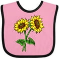 thumbnail image 3 of Inktastic Pair of Sunflowers Boys or Girls Baby Bib, 3 of 4