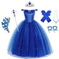 thumbnail image 2 of Disfraz de Cenicienta para niñas, disfraz de princesa para Cosplay, Ropa para Niñas, Navidad, fiesta de Halloween, vestido de cumpleaños para niños Fivean unisex, 2 of 2
