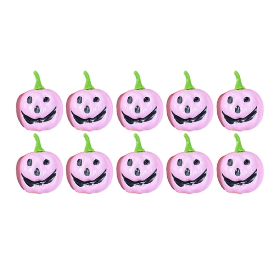 Vikakiooze Halloween 10Pcs Toys Pumpkin Toys Stress Relief Toys Halloween Treating Goodie Gift Bags Filler for Girls Boys Halloween Party Favors Gifts, Pink