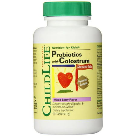 ChildLife Probiotiques plus Colostrum Mixed Berry - 90 comprimés à croquer