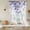 Purple, variant on Green Tie Up Curtains for Windows, Adjustable Balloon Window Shades, Eucalyptus Leaves Kitchen Window Treatments Farmhouse Short Curtains with Rod Pocket 42"x45"