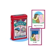 Super Duper Publications | Ask and Answer When Questions Fun Deck | Communication and Language Processing Skills Flash Cards | Educational Learning Materials for Children