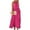 Barbie Pink, variant on Anbech Women 2024 Ruffled Pleated Dress Flowy Long Sundress Sleeveless Boho Beach Party Dresses