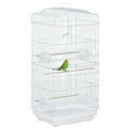 thumbnail image 1 of PawHut 36" Bird Cage for Finches Canaries, Budgies, Parrot w/ Handle, White, 1 of 9