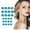 Blue, variant on 12 Set Alloy Round-Cut White Cubic Zirconia Stud Earrings, Simulated Diamond Studs Hypoallergenic Jewelry Valentine's Day Gift