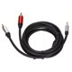 thumbnail image 5 of Cable adaptador estéreo sin pérdidas de 35 mm a 2RCA cable elástico sin pérdidas MP para altavoz Amonsee No, 5 of 5