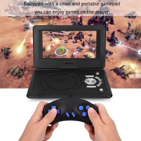 Reproductor de TV para coche altavoz estéreo portátil con procesamiento de sonido 3D reproductor de DVD con gamepad para viajes ANGGREK