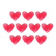 thumbnail image 4 of 10 colgantes de corazón de mimbre y ratán para San Valentín, adornos navideños. Rojo, 4 of 9