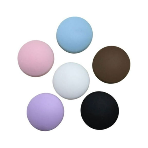 HEMOTON 6PCS Round Door Crash Pad Door Knob Thicken Wall Protectors Self Adhesive Bumper Guard Stopper Anti Collision Pad (Purple, Pink, White, Blue, Black, Brown)