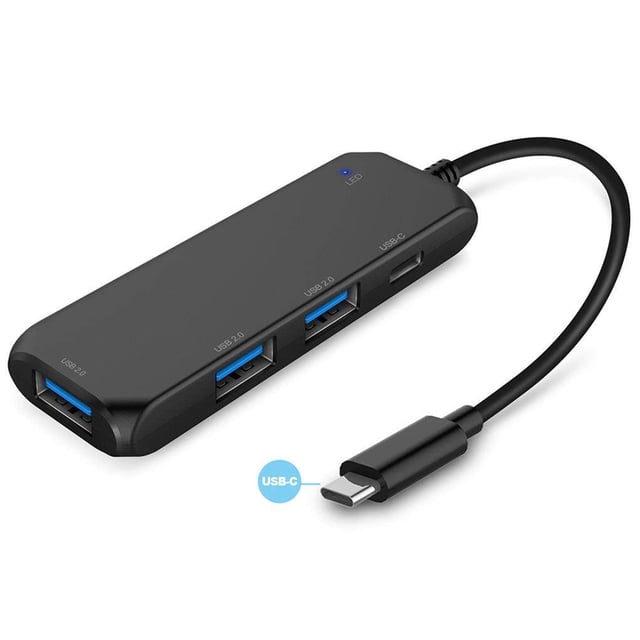 Type-C 2.0 HUB Adaptateur avec 4 USB Interface Ultra Mince Hubs USB pour Ordinateur Portable PC