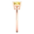 thumbnail image 3 of 2 ct Cushion Cut Natural Citrine Solitaire Engagement Ring for Women in 18K Rose Gold, 3 of 5