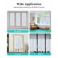 thumbnail image 6 of Window Privacy Film Blue Stained Glass Window Film Decorative Sun Block Window Cover Abstract Art Gradient Minimalist Modern Texture Window Clings Static Adhesive Sticker for Bathroom 19.6"x39.3", 6 of 7
