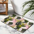 thumbnail image 4 of Large Bohemian Leaves Bathroom Mat Non Slip Quick Dry Super Absorbent Thin Bathroom Rugs,Cute,Bathroom Rugs Bath Mats Slip Resistant for Bathroom Living Room Entryway Kitchen Playroom,20x32 Inch, 4 of 5