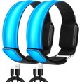 thumbnail image 1 of Nrdde Lot de 2 Brassards Élastiques LED Rechargeables pour Course, 1 of 5