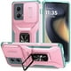 thumbnail image 1 of wonima11 Case for Motorola Edge 2024 Case, Motorola Edge (gen 5) Case with Slide Camera Cover, Rotated Ring Car Mount Holder Shockproof Cover for Motorola Edge 5G 2024 PC Pink, 1 of 1