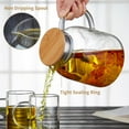 thumbnail image 4 of Large Glass Teapot with Infuser, Stovetop Safe, 68 fl oz Glass Tea Kettle, 4 of 7