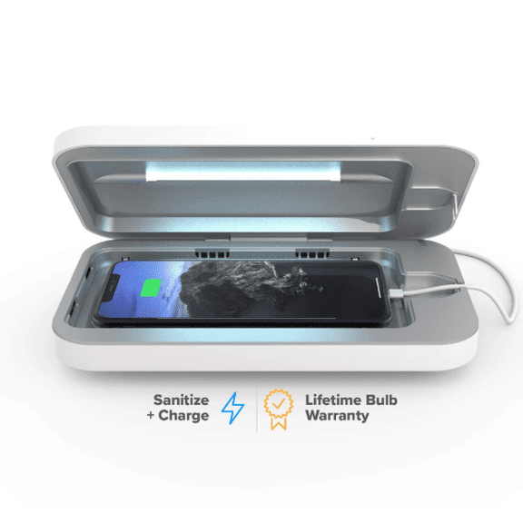 Open Box PHONESOAP 3: UV PHONE SANITIZER AND CHARGER - WHITE