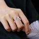 thumbnail image 4 of Anillo de bodas Xihbxyly con incrustaciones de diamantes y circonitas en corazón joyería de compromiso para mujer, 4 of 5